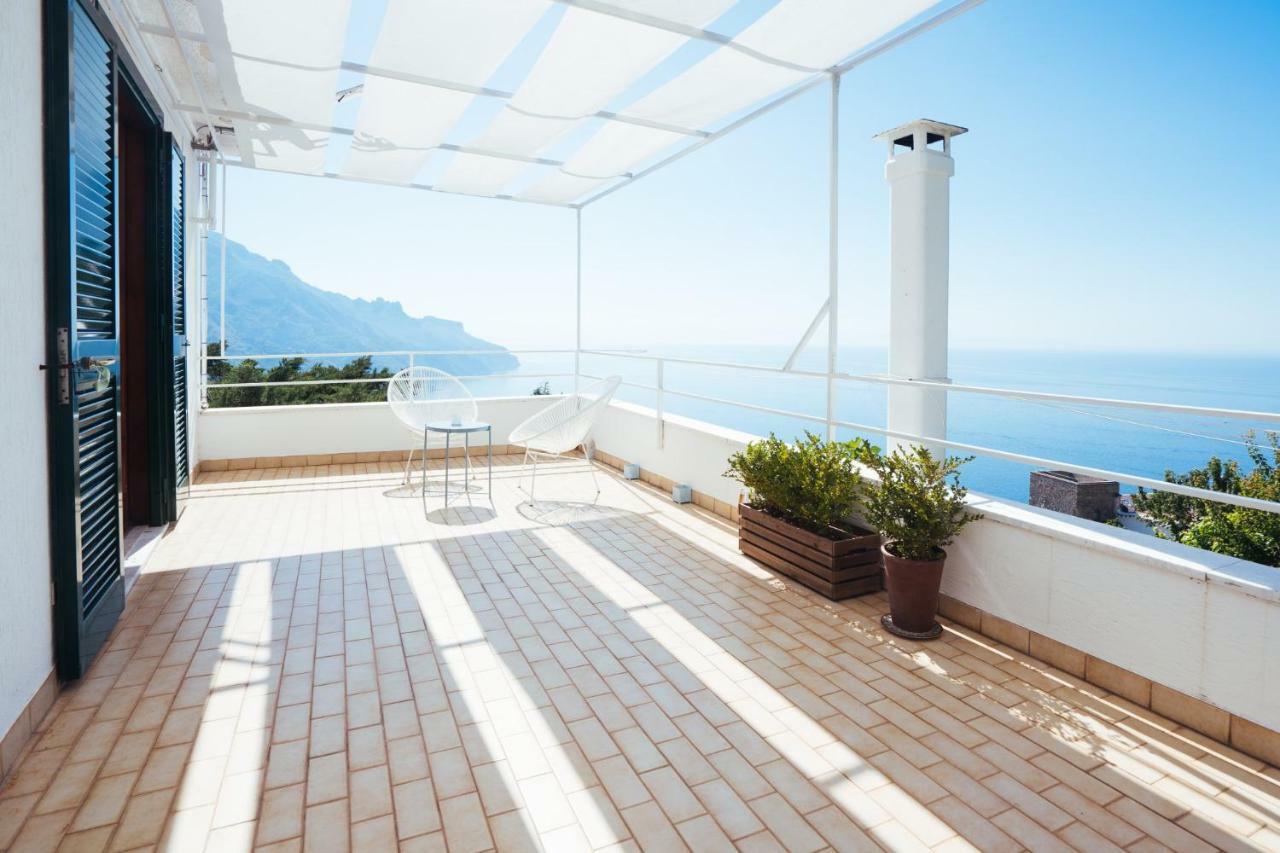 Sea View Villa In Ravello With Lemon Pergola, Gardens And Jacuzzi - Ideal For Elopements Eksteriør billede