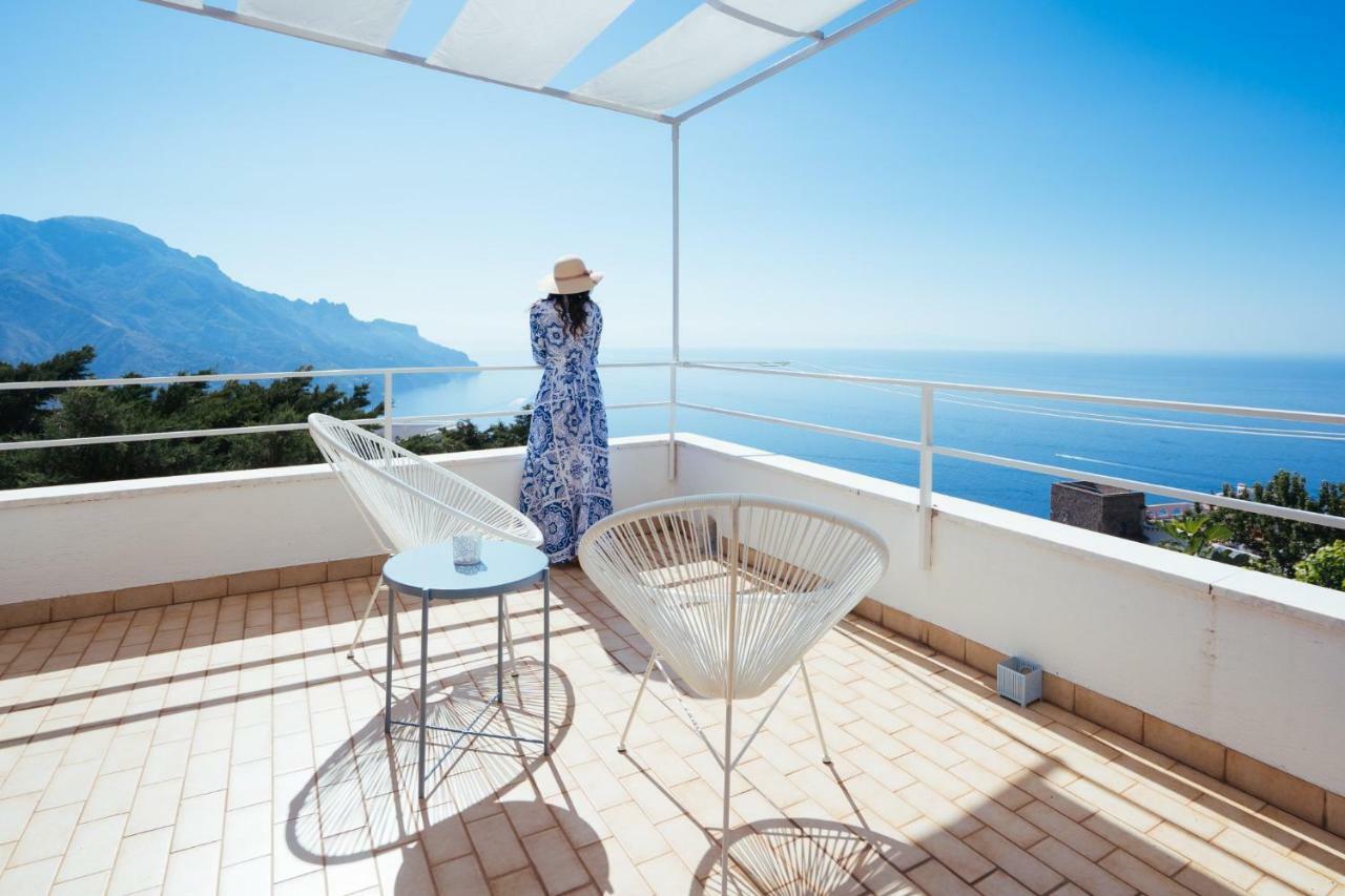 Sea View Villa In Ravello With Lemon Pergola, Gardens And Jacuzzi - Ideal For Elopements Eksteriør billede